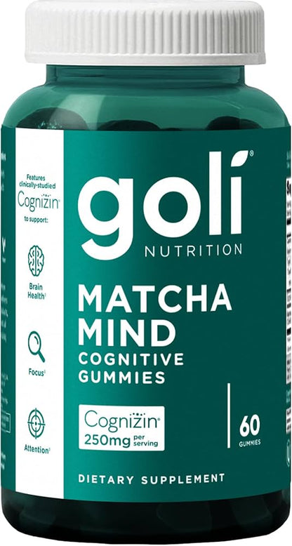 Goli® Matcha Mind — Enfoque, Atención y Salud Cognitiva (60 Gomitas)
