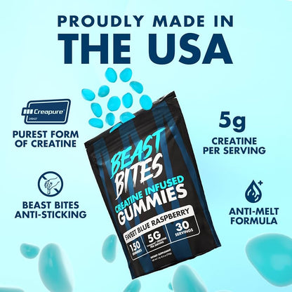 Suplemento Creatina Gomitas Beast Bites — Fuerza y Rendimiento (150 Gomitas)