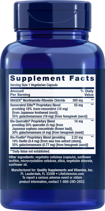 Life Extension® NAD+ Cell Regenerator™ — Longevidad y Vitalidad Celular (30 Cápsulas)