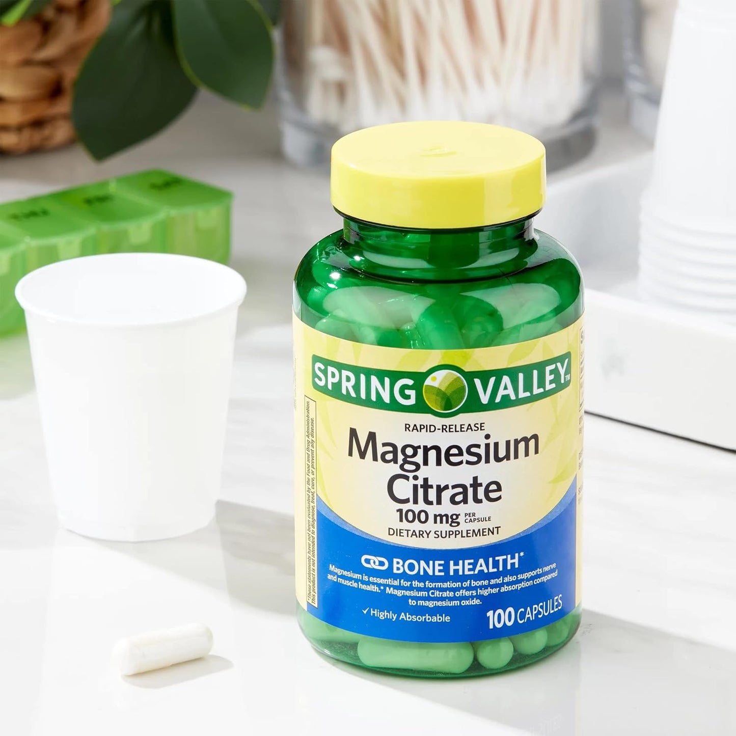 Spring Valley Citrato De Magnesio 100cap