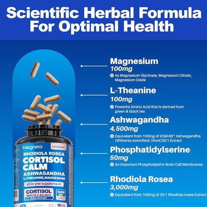 Suplemento Cortisol Calm Megneta 60cp