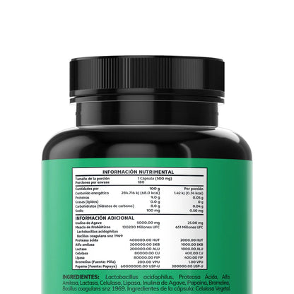 Enzimas + Probióticos y Prebióticos  Beyond Vitamins — Triple Acción Premium (180 Cápsulas)