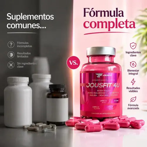 Jousfit 4U — Salud Digestiva, Balance Clínico y Cuidado de la Piel (60 Cápsulas)