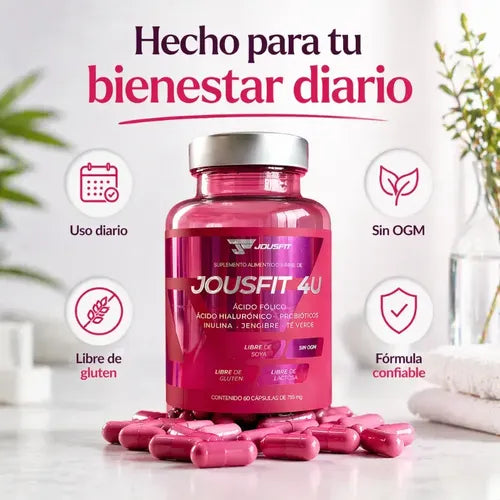 Jousfit 4U — Salud Digestiva, Balance Clínico y Cuidado de la Piel (60 Cápsulas)